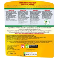 B&M Roundup Weedkiller Spray Gun 1L -Garden Series Store 142685 round up fast action weedkiller spray gun 1l 2