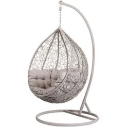B&M Siena Hanging Egg Chair 8 B&M Siena Hanging Egg Chair -Garden Series Store 331302 hanging egg chair 2