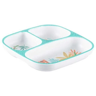 B&M Little Safari Small Kids Platter - Blue 2 B&M Little Safari Small Kids Platter - Blue - Image 2
