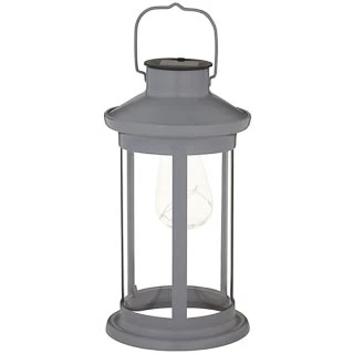 Solar Lantern With Micro LED Bulb - Grey 1 Solar Lantern With Micro LED Bulb - Grey