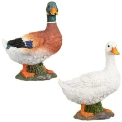 B&M Resin Duck Garden Ornament - White 5 B&M Resin Duck Garden Ornament - White -Garden Series Store 342055 resin duck ornament group