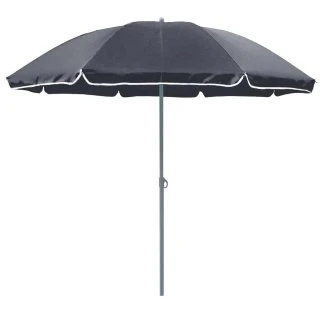 B&M Dakota Parasol 1.8m - Grey 1 B&M Dakota Parasol 1.8m - Grey