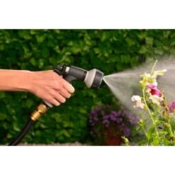 B&M Rolson Heavy Duty Expanding Hose & Gun 75ft -Garden Series Store 342805 watering hose gun rolson 75ft 3