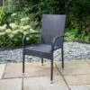 Bali Rattan Effect Stacking Chair