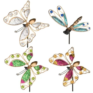 B&M Glitter Stake - Green Butterfly 3 B&M Glitter Stake - Green Butterfly - Image 3
