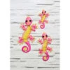 B&M Glass Gecko Wall Art 3pk - Pink