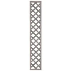 Framed Diamond Trellis - Grey