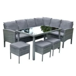 Garden Series Store -Garden Series Store 366649 379447 sorrento large dining rattan effect corner set