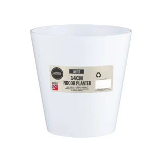 Indoor Planter 14cm - White 1 Indoor Planter 14cm - White