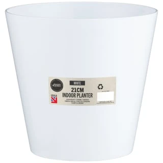Indoor Planter 21cm - White 1 Indoor Planter 21cm - White