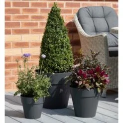 B&M Soho Pot Planter - Charcoal 28cm 7 B&M Soho Pot Planter - Charcoal 28cm -Garden Series Store 378389 385058 381595 soho planter charcoal 38cm 28cm 17cm 4