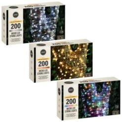 Solar Powered Micro LED Lights 200pk - Multicolour -Garden Series Store 379225 379228 379230 200 solar powered micro led string lights group 1
