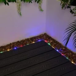 Solar Powered 10m Micro LED Rope Light - Multicolour 8 Solar Powered 10m Micro LED Rope Light - Multicolour -Garden Series Store 379269 10m tube string light 100 multi colour leds 3