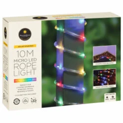 Solar Powered 10m Micro LED Rope Light - Multicolour 10 Solar Powered 10m Micro LED Rope Light - Multicolour -Garden Series Store 379269 mason and jones 10m micro led rope lights multicolour 4