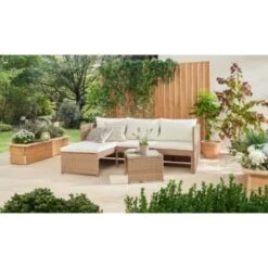 Valencia Reversible Rattan Effect Corner Sofa Set -Garden Series Store 379293 379442 valencia reversible rattan effect corner sofa set 2