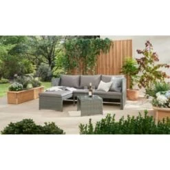Garden Series Store -Garden Series Store 379294 379446 sorrento reversible rattan corner set 2
