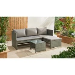 Sorrento Reversible Rattan Effect Corner Sofa Set 2pc 5 Sorrento Reversible Rattan Effect Corner Sofa Set 2pc -Garden Series Store 379294 379446 sorrento reversible rattan corner set 3