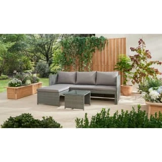 Sorrento Reversible Rattan Effect Corner Sofa Set 2pc 1 Sorrento Reversible Rattan Effect Corner Sofa Set 2pc
