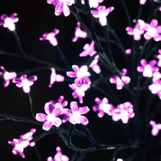 Solar Powered Blossom Tree - Pink 128 LED 4ft 2 Solar Powered Blossom Tree - Pink 128 LED 4ft - Image 2