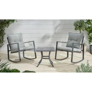 Madison Premium Rocking Bistro Set 3pc 1 Madison Premium Rocking Bistro Set 3pc