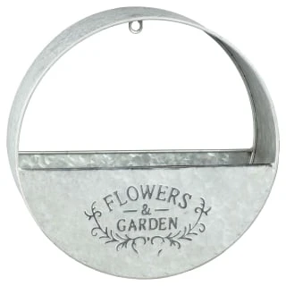 B&M Flowers And Garden Galvanised Wall Planter 1 B&M Flowers And Garden Galvanised Wall Planter