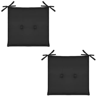 Luxury Seat Pads - Black 2pk 2 Luxury Seat Pads - Black 2pk - Image 2
