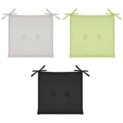 Luxury Seat Pads - Green 2pk -Garden Series Store 379539 379624 393560 2pk shower resistant seat pads black 1
