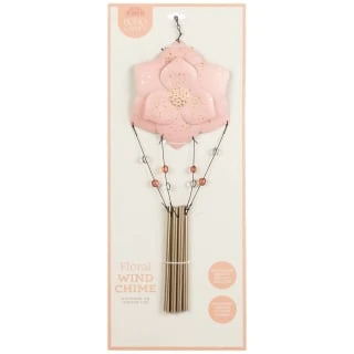 B&M Flower Windchime - Pink 2 B&M Flower Windchime - Pink - Image 2