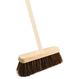B&M Wide Bassine Wooden Yard Broom 1 B&M Wide Bassine Wooden Yard Broom