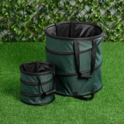 B&M Heavy Duty Pop-up Garden Bins - Green