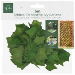 B&M Artificial Decorative Ivy & Eucalyptus Garland 6m -Garden Series Store 379980 artifical decorative ivy gerland 6m
