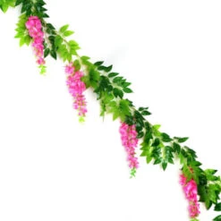 B&M Artificial Wisteria Garland 180cm - Pink 9 B&M Artificial Wisteria Garland 180cm - Pink -Garden Series Store 379981 180cm artificial wisteria garland pink