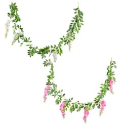 B&M Artificial Wisteria Garland 180cm - Pink 11 B&M Artificial Wisteria Garland 180cm - Pink -Garden Series Store 379981 wisteria garland 180cm group