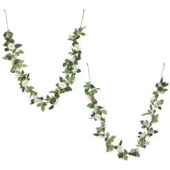 Artificial Rose Garland 180cm - Pink -Garden Series Store 379984 180cm rose garland peach group