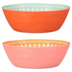 B&M Bloom Print Picnic Bowl - Pink 5 B&M Bloom Print Picnic Bowl - Pink -Garden Series Store 381069 bloom print bowl main
