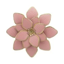 B&M Flower Wall Plaques 2pk - Pink -Garden Series Store 392757 2pk metal wall flowers pink 4