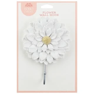 B&M Flower Wall Hook - Cream 4 B&M Flower Wall Hook - Cream - Image 4
