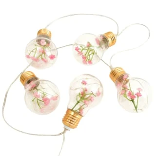 10 Solar Floral Lightbulb String Lights 2 10 Solar Floral Lightbulb String Lights - Image 2