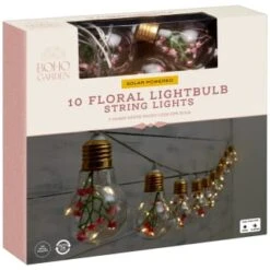 10 Solar Floral Lightbulb String Lights 5 10 Solar Floral Lightbulb String Lights -Garden Series Store 392903 10 solar floral lightbulb string lights 21