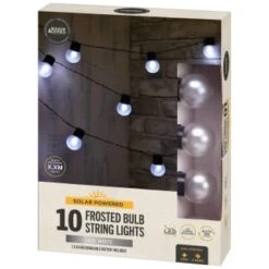 10 Solar Frosted Bulb String Lights 5 10 Solar Frosted Bulb String Lights -Garden Series Store 392909 10 solar frosted bulb string lights 21