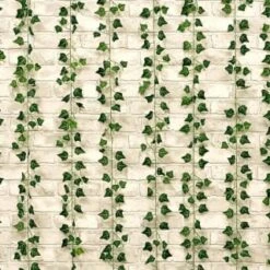 Solar Powered Artificial Ivy Leaf Curtain 180 X 180cm 8 Solar Powered Artificial Ivy Leaf Curtain 180 X 180cm -Garden Series Store 392924 180x180cm solar artificial ivy leaf curtain 2