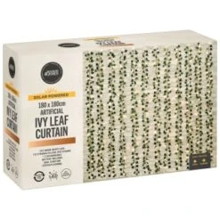 Solar Powered Artificial Ivy Leaf Curtain 180 X 180cm 9 Solar Powered Artificial Ivy Leaf Curtain 180 X 180cm -Garden Series Store 392924 180x180cm solar artificial ivy leaf curtain 5