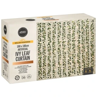 Solar Powered Artificial Ivy Leaf Curtain 180 X 180cm 5 Solar Powered Artificial Ivy Leaf Curtain 180 X 180cm - Image 5