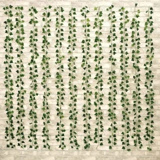 Solar Powered Artificial Ivy Leaf Curtain 180 X 180cm 2 Solar Powered Artificial Ivy Leaf Curtain 180 X 180cm - Image 2