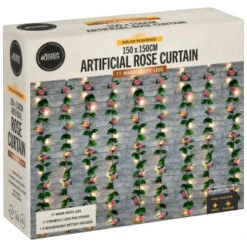 Artificial Rose Solar Curtain 7 Artificial Rose Solar Curtain -Garden Series Store 392925 150x150cm artificial rose solar curtain 3