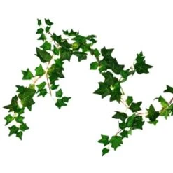 Solar Powered Artificial Ivy Garland 5m -Garden Series Store 392926 5m ivy garland with 60 warm white solar leds 5