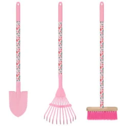 Kids Long Handle Printed Tool - Pink - Brush 5 Kids Long Handle Printed Tool - Pink - Brush -Garden Series Store 392933 kids long handle printed tools girls group