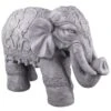 B&M Large Stone Elephant Ornament