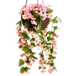 Solar Powered Artificial Floral Hanging Basket 8 Solar Powered Artificial Floral Hanging Basket -Garden Series Store 393030 solar powered artificial floral hanging basket 4