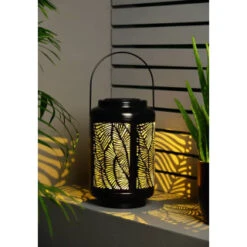 B&M Urban Eden Solar Powered Metal Lantern 3 B&M Urban Eden Solar Powered Metal Lantern -Garden Series Store 393057 urban eden solar powered metal lantern 2